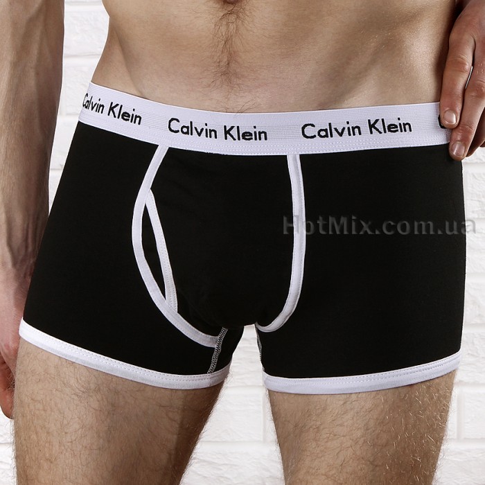 Мужские боксеры Calvin Klein 365 Черные белый кант